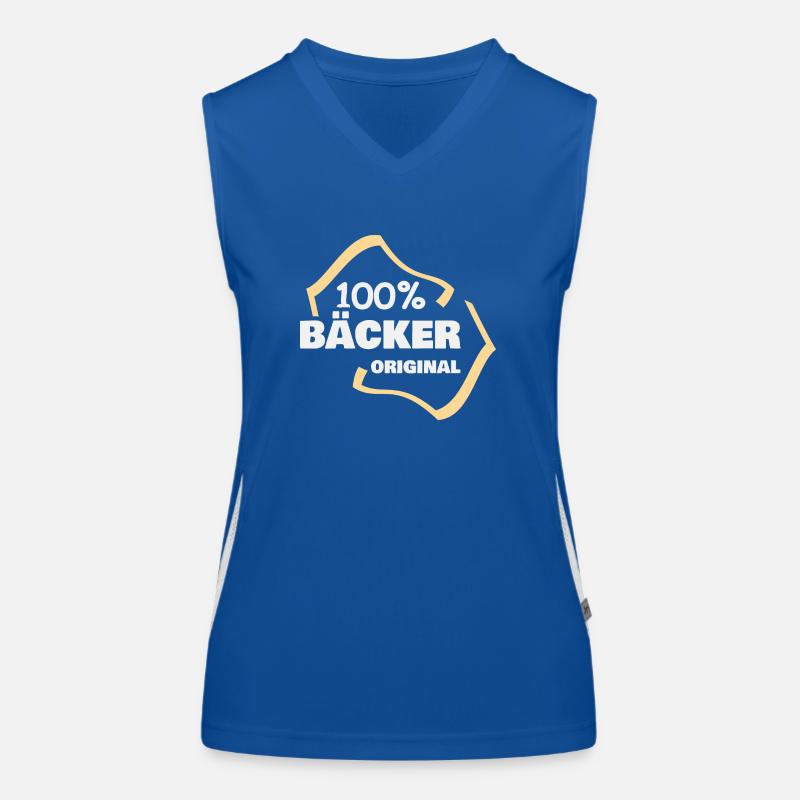 Bäcker Funktionelles Kontrast-Tank Top für Frauen