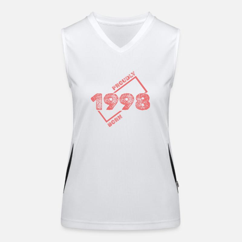 Geschenkidee 1998 Funktionelles Kontrast-Tank Top für Frauen