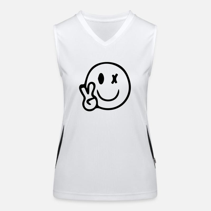 sourire Débardeur respirant contrasté Femme