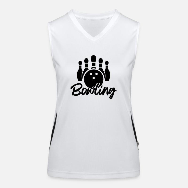 bowling Débardeur respirant contrasté Femme