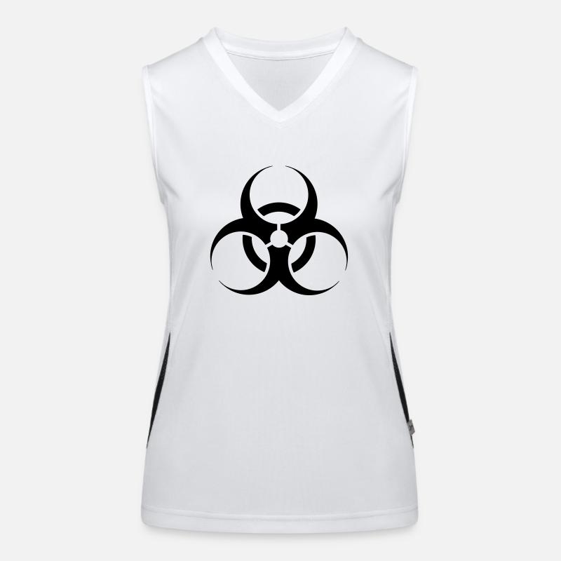 Bio Hazard Funktionelles Kontrast-Tank Top für Frauen