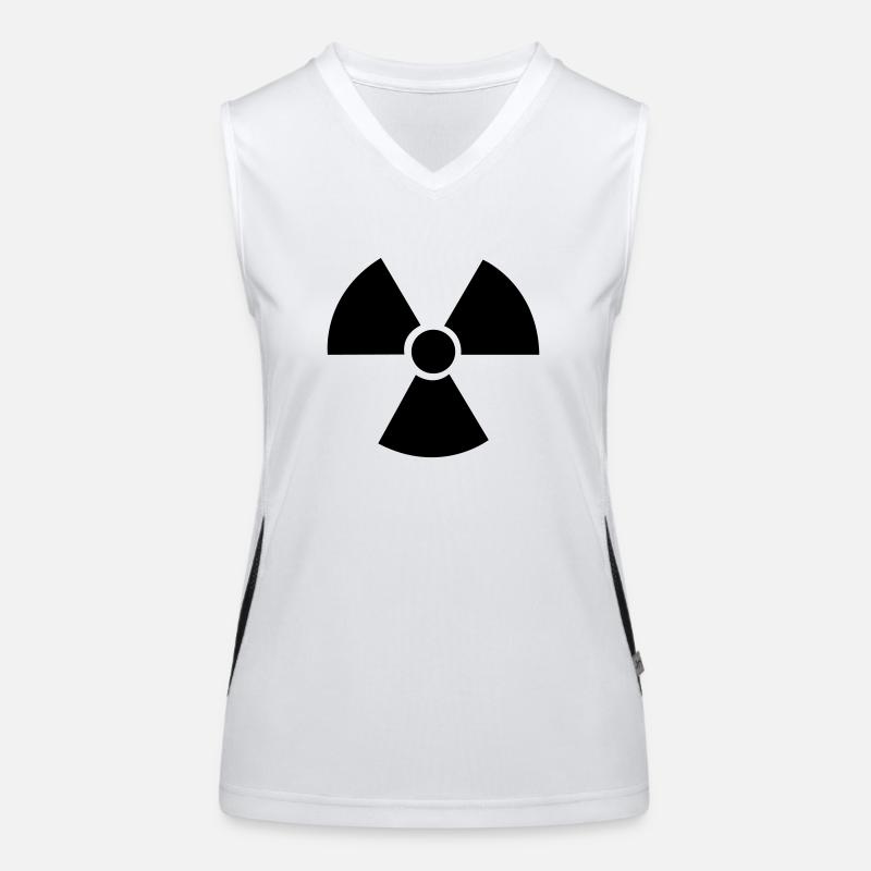 Atom Zeichen Funktionelles Kontrast-Tank Top für Frauen