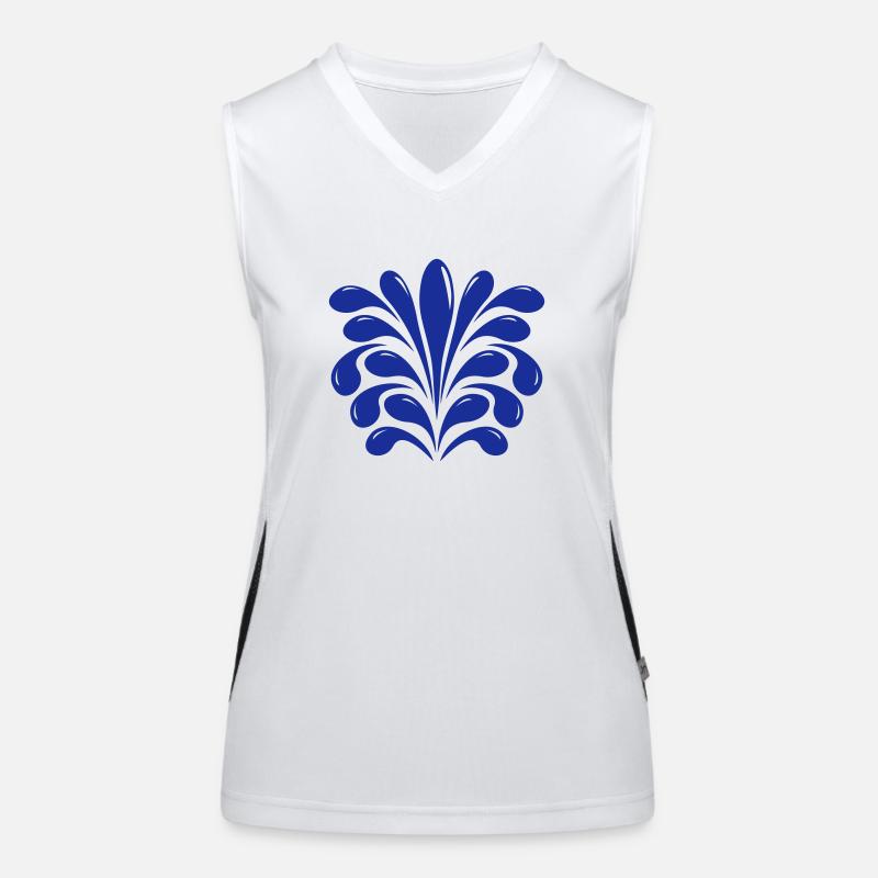 Spritzer / Fontäne Funktionelles Kontrast-Tank Top für Frauen