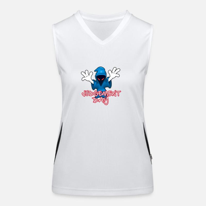 JD Logo+Text (Digital) Women's Functional Contrast Tank Top