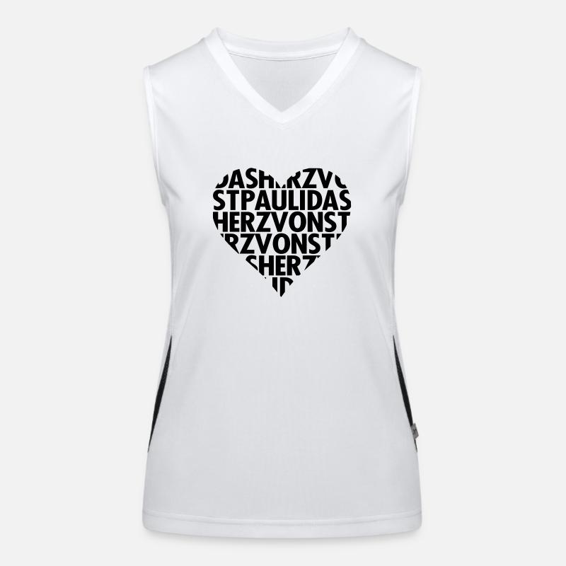 Das Herz von St. Pauli Funktionelles Kontrast-Tank Top für Frauen