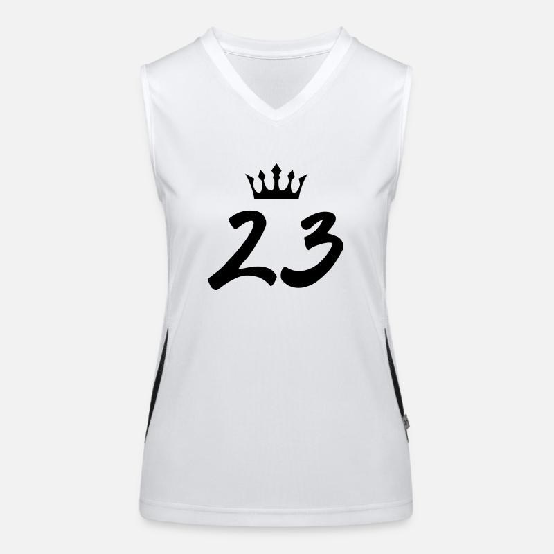 23 Zahl Krone Funktionelles Kontrast-Tank Top für Frauen