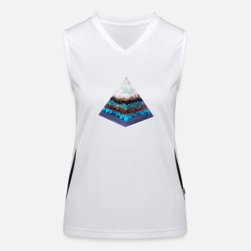 Transformation Pyramide Funktionelles Kontrast-Tank Top für Frauen