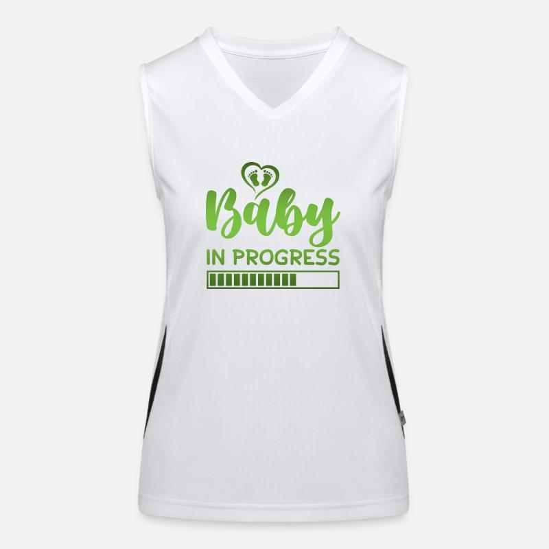 baby progress loading Funktionelles Kontrast-Tank Top für Frauen