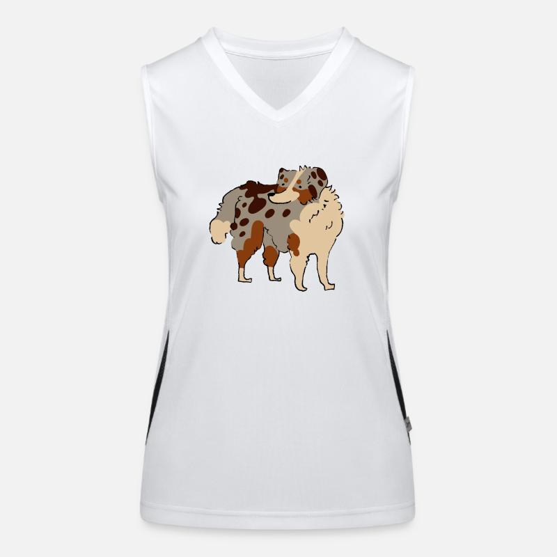 Australian Shepherd Funktionelles Kontrast-Tank Top für Frauen