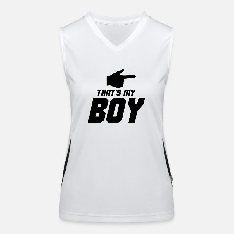 C’est mon garçon 001 Débardeur respirant contrasté Femme