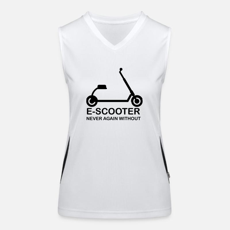E-Scooter Roller Scooter Débardeur respirant contrasté Femme