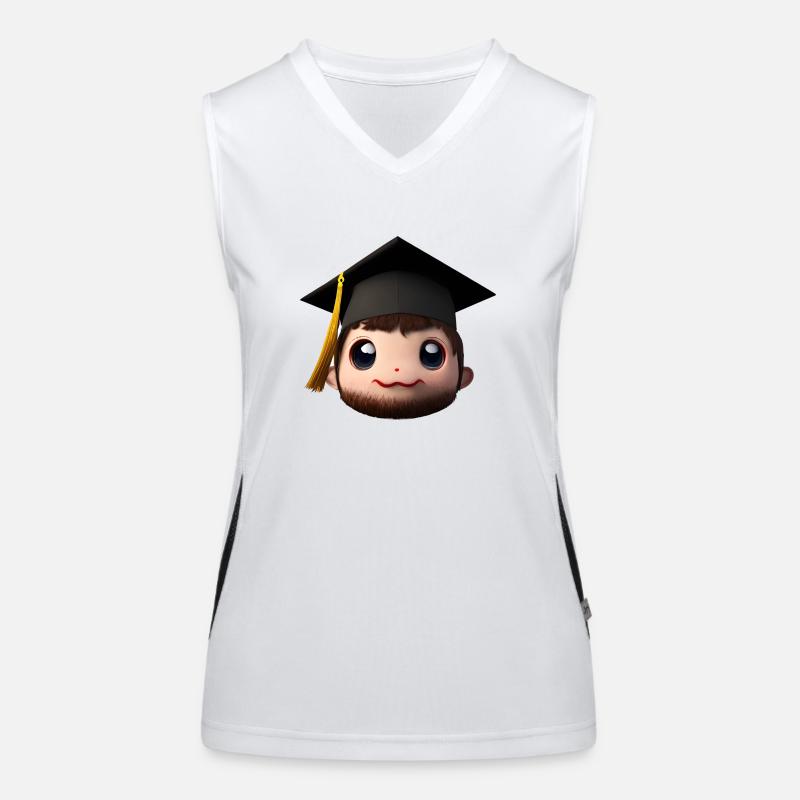 Bachelor Studium Absolvent Schulabschluss Funktionelles Kontrast-Tank Top für Frauen