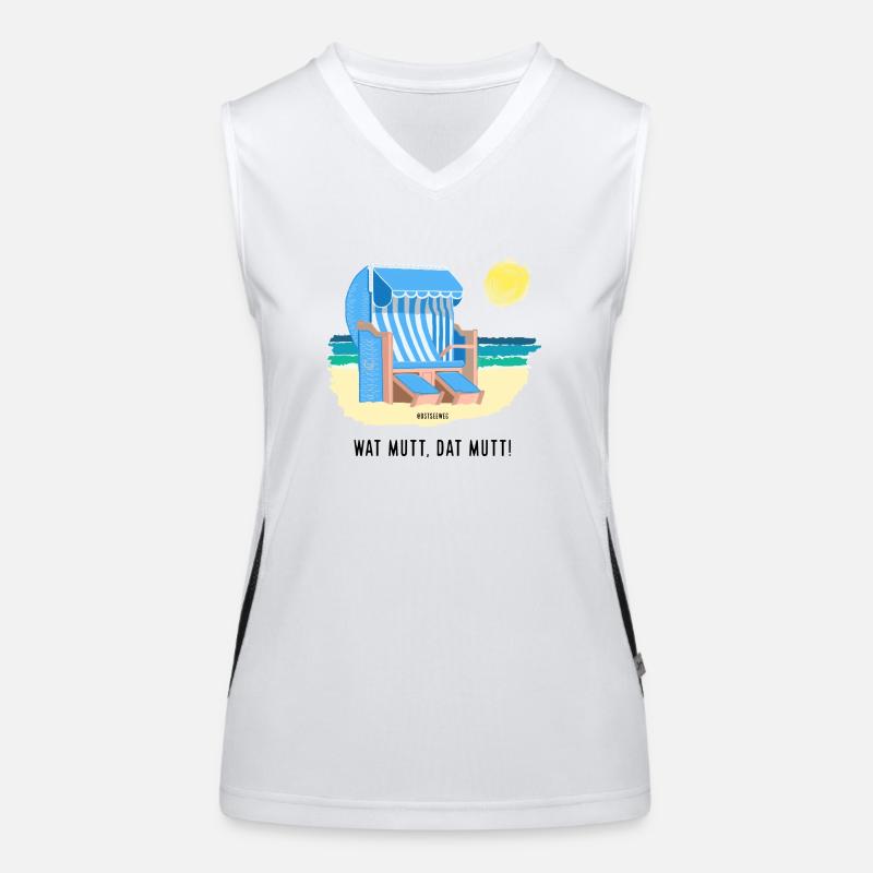 Wat mutt, dat mutt! Funktionelles Kontrast-Tank Top für Frauen