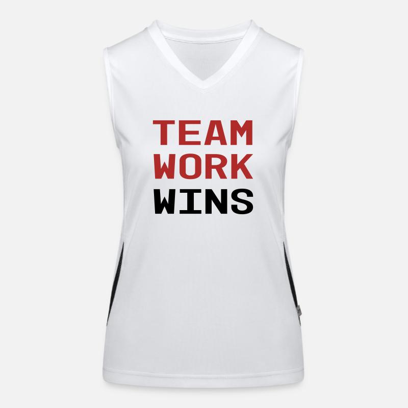 Teamwork Funktionelles Kontrast-Tank Top für Frauen