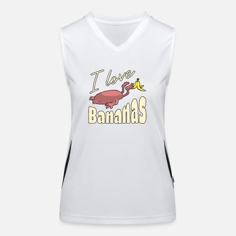 I love bananas Women's Functional Contrast Tank Top