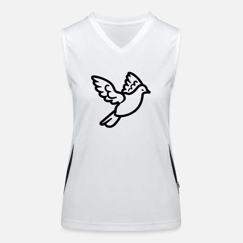 Taube Funktionelles Kontrast-Tank Top für Frauen