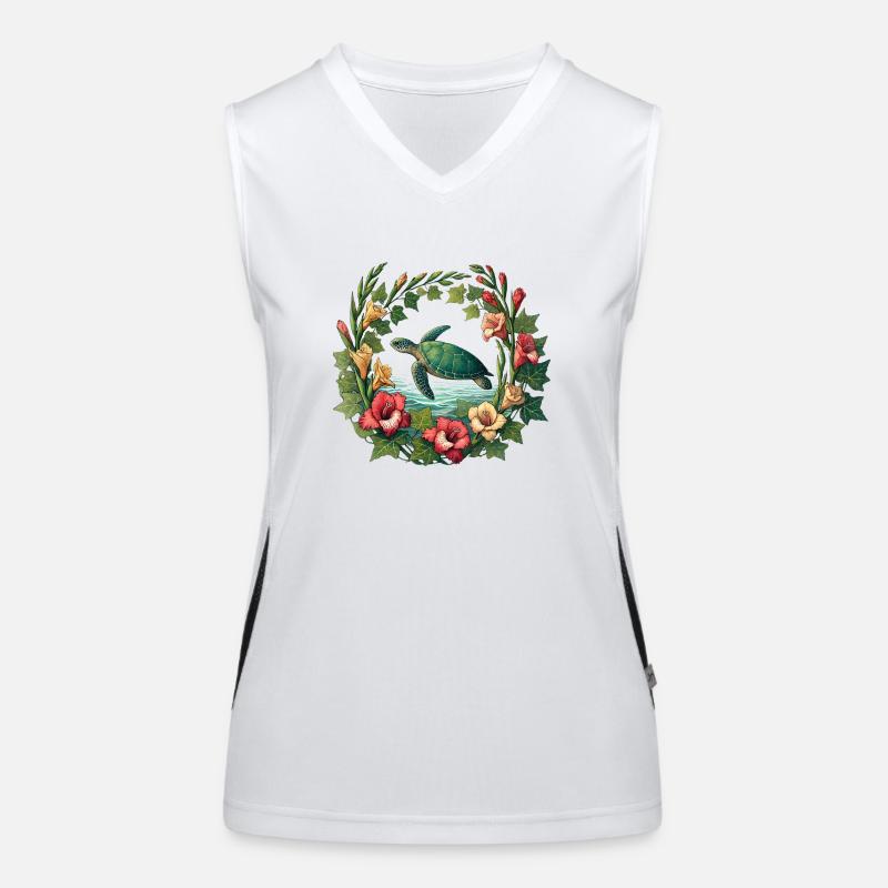 Sea Turtle Women's Functional Contrast Tank Top