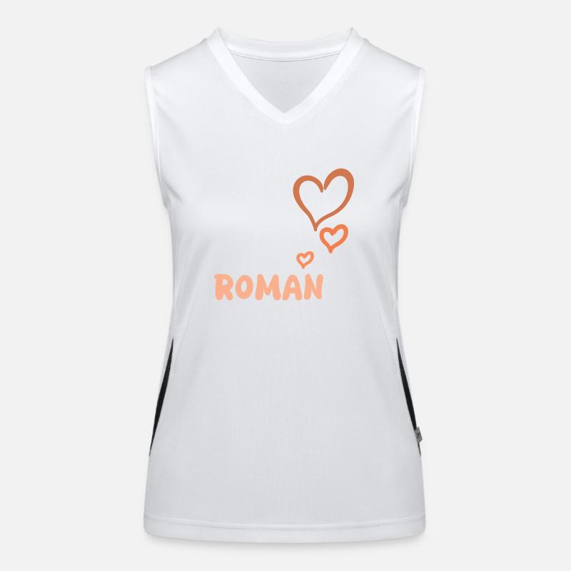 Romain comme prénom Débardeur respirant contrasté Femme