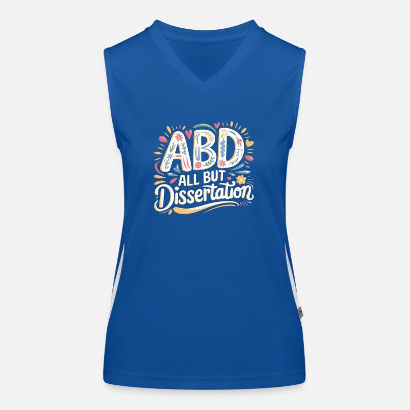 ABD All But Dissertation 7 Funktionelles Kontrast-Tank Top für Frauen