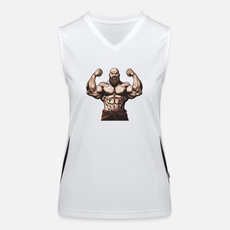 Bodybuilder Gym Muscles Débardeur respirant contrasté Femme