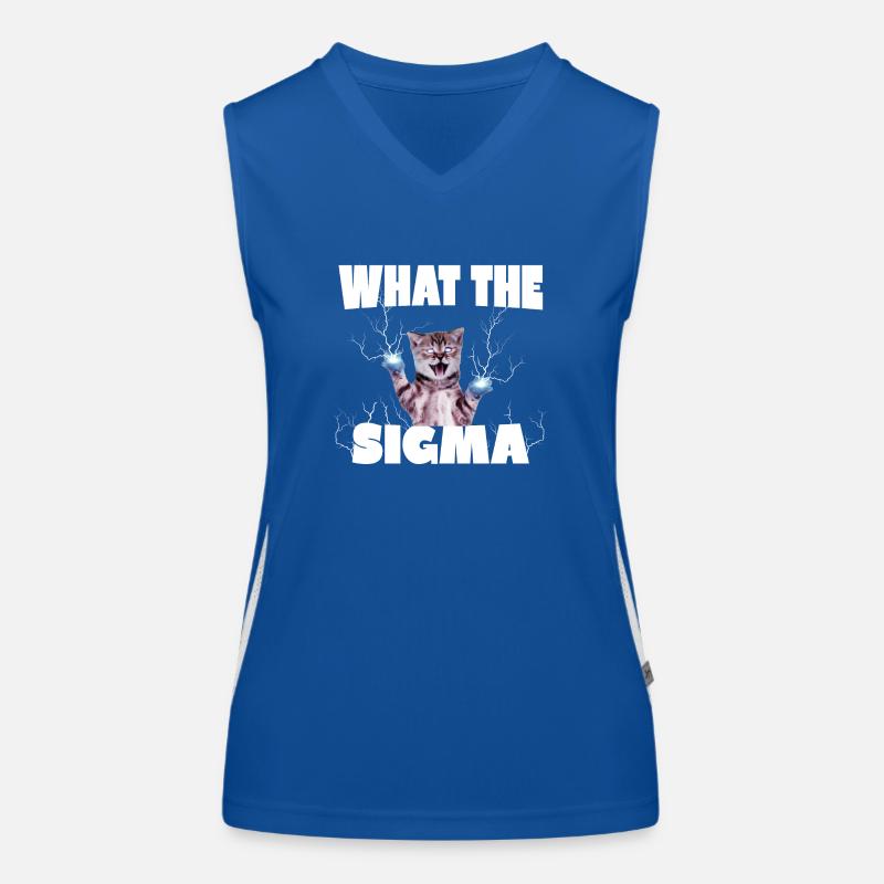 Ähm Was Der Sigma Bro Funktionelles Kontrast-Tank Top für Frauen