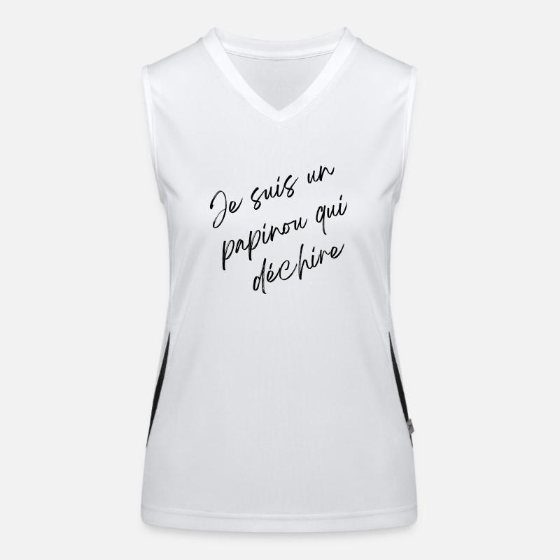 Ich bin ein rockender Opa Funktionelles Kontrast-Tank Top für Frauen