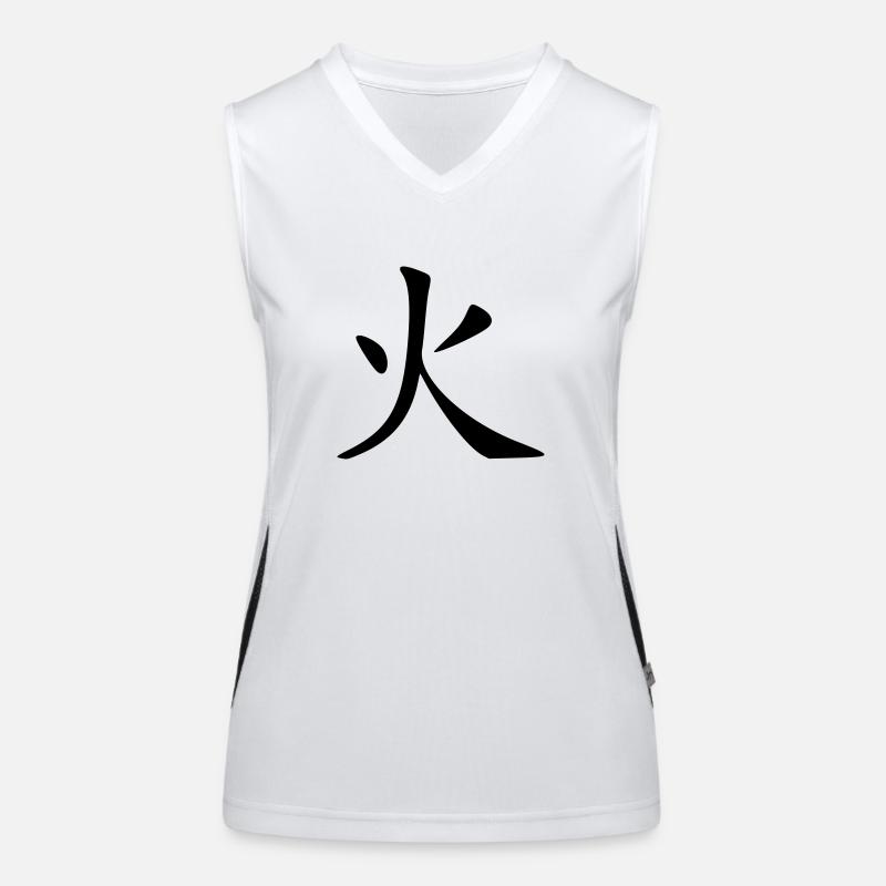 Feuer Funktionelles Kontrast-Tank Top für Frauen