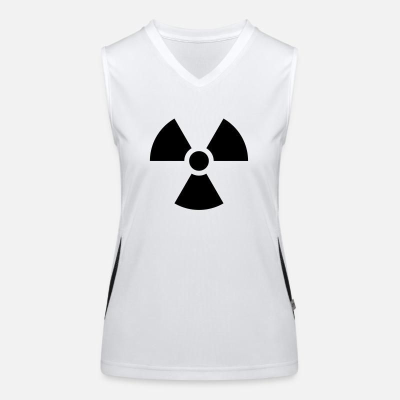 Radioaktiv Nuklear Gefahr Funktionelles Kontrast-Tank Top für Frauen