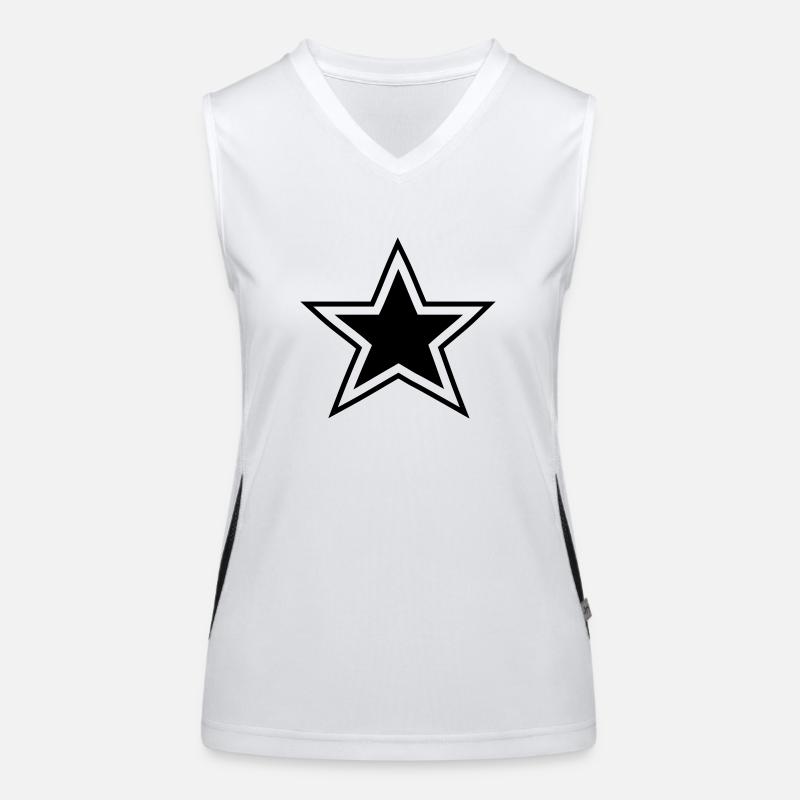 stern Funktionelles Kontrast-Tank Top für Frauen