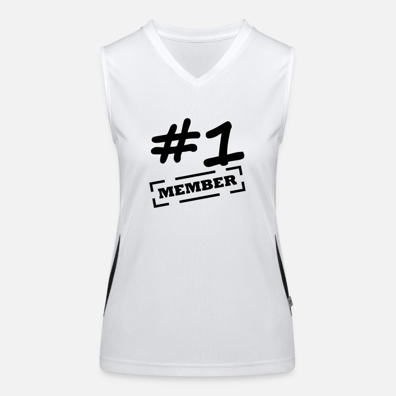 #1 member Women's Functional Contrast Tank Top