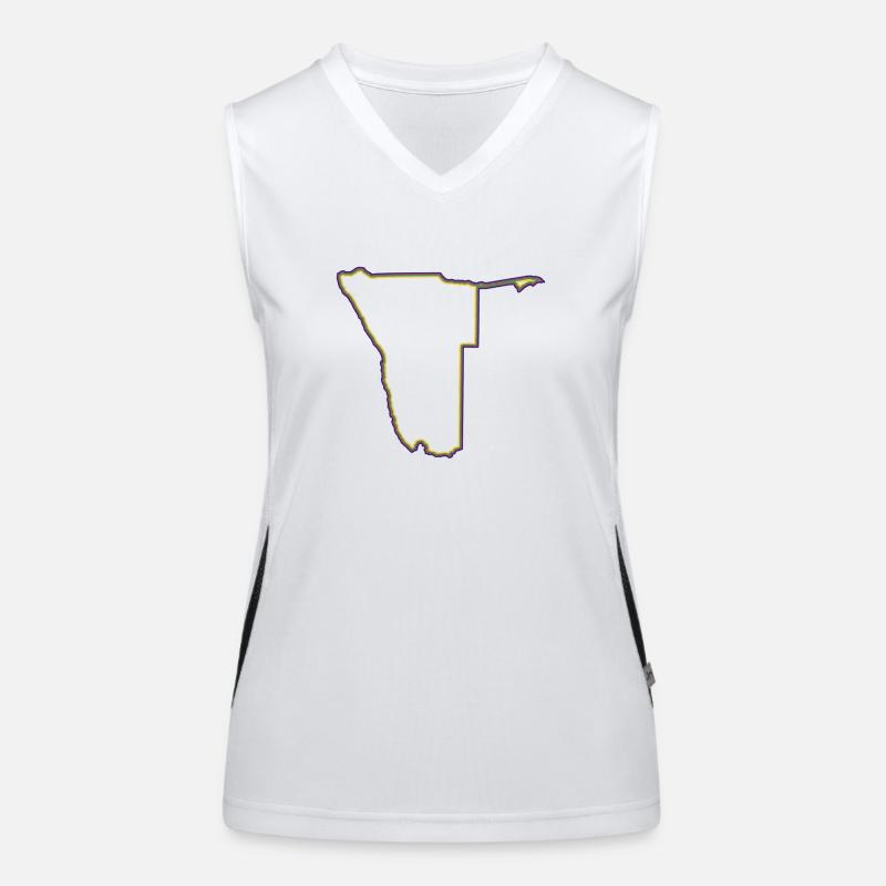 Namibia Funktionelles Kontrast-Tank Top für Frauen