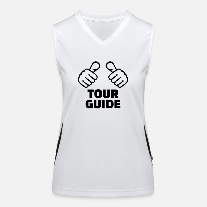 Reiseleiter Funktionelles Kontrast-Tank Top für Frauen