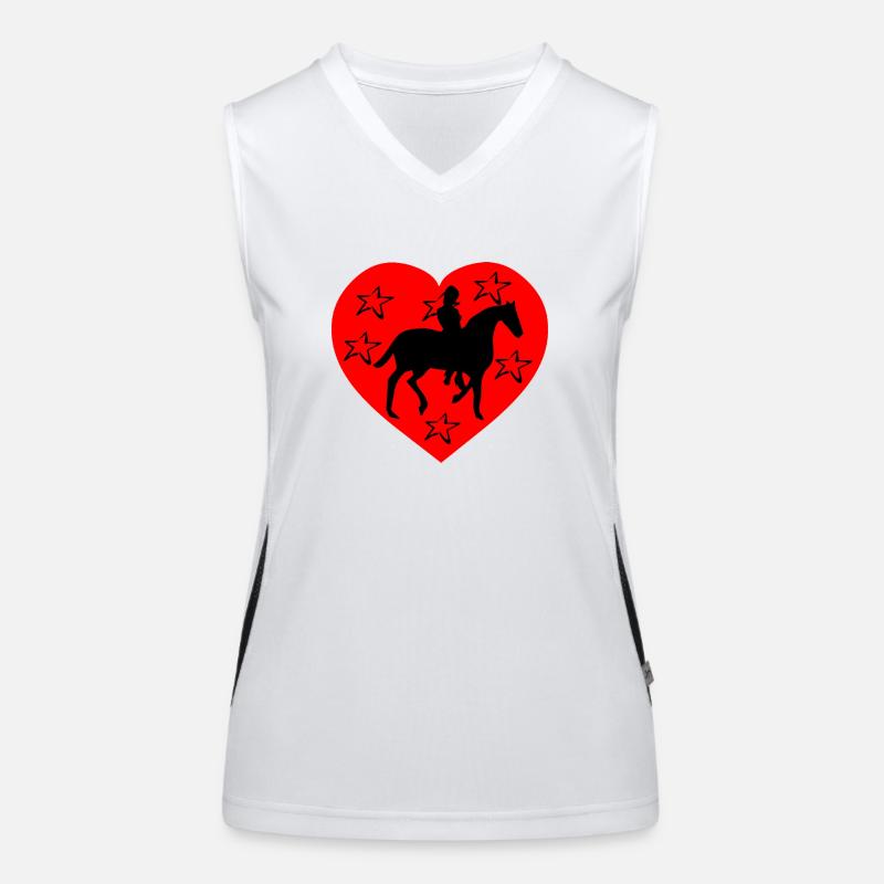 Cheval Débardeur respirant contrasté Femme