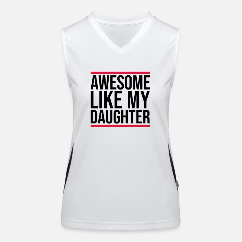 Awesome Like My Daughter Women's Functional Contrast Tank Top