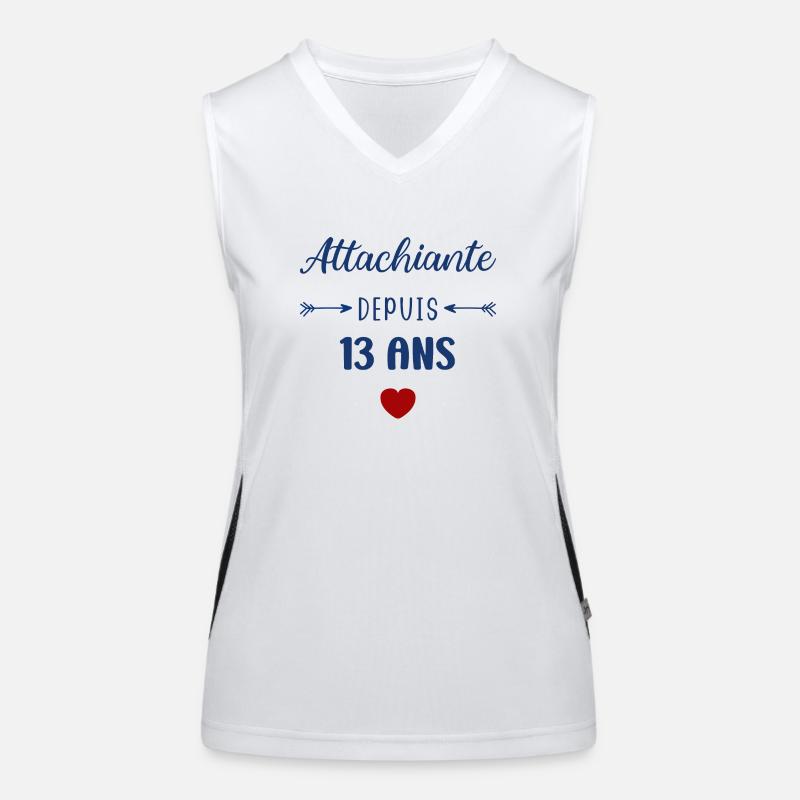 Attachiante depuis 13 ans Débardeur respirant contrasté Femme