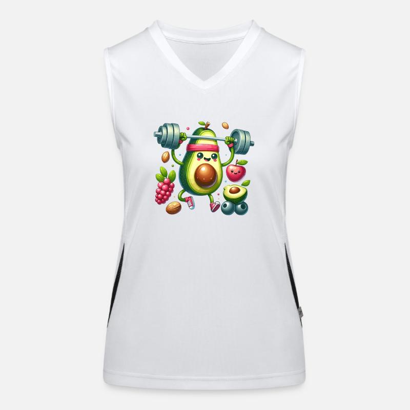 Avocado Workout Fun Women's Functional Contrast Tank Top