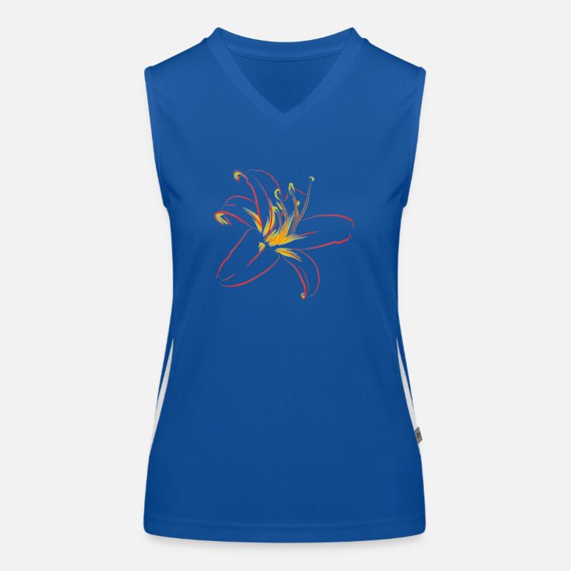 FIRE LILY CONTOURS Women's Functional Contrast Tank Top
