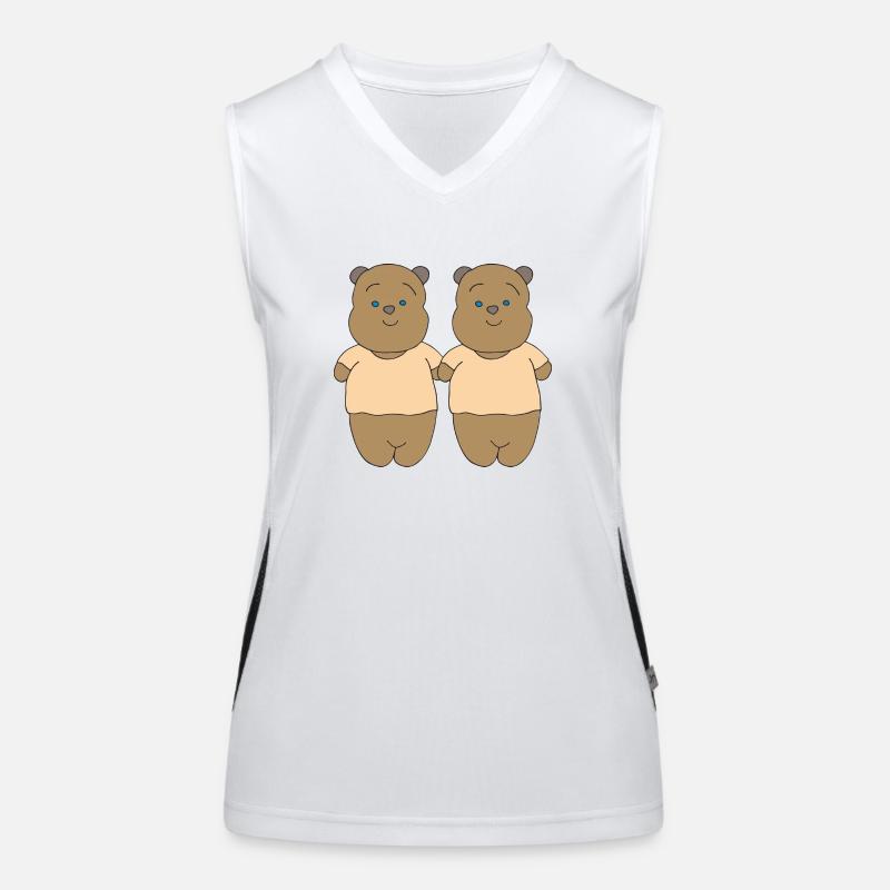 bär im zweierpack Funktionelles Kontrast-Tank Top für Frauen