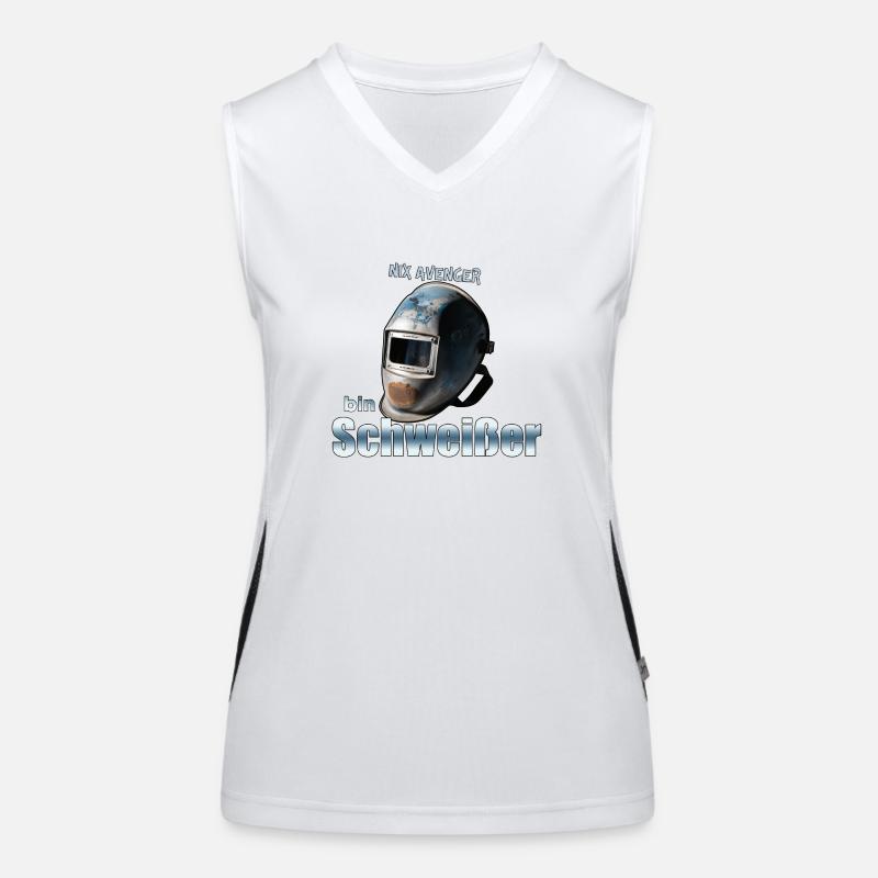 Ich bin ein Schweißer Funktionelles Kontrast-Tank Top für Frauen