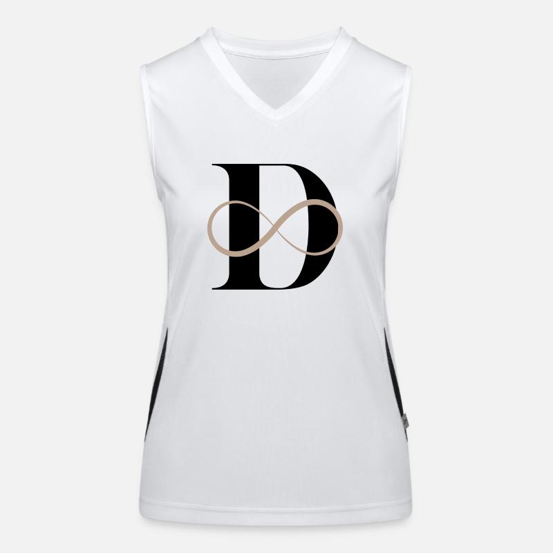 Buchstabe der Unendlichkeit Funktionelles Kontrast-Tank Top für Frauen