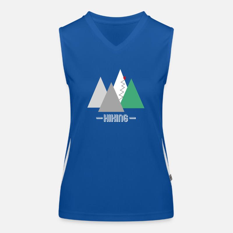 Conception de logo vert HIKING Débardeur respirant contrasté Femme