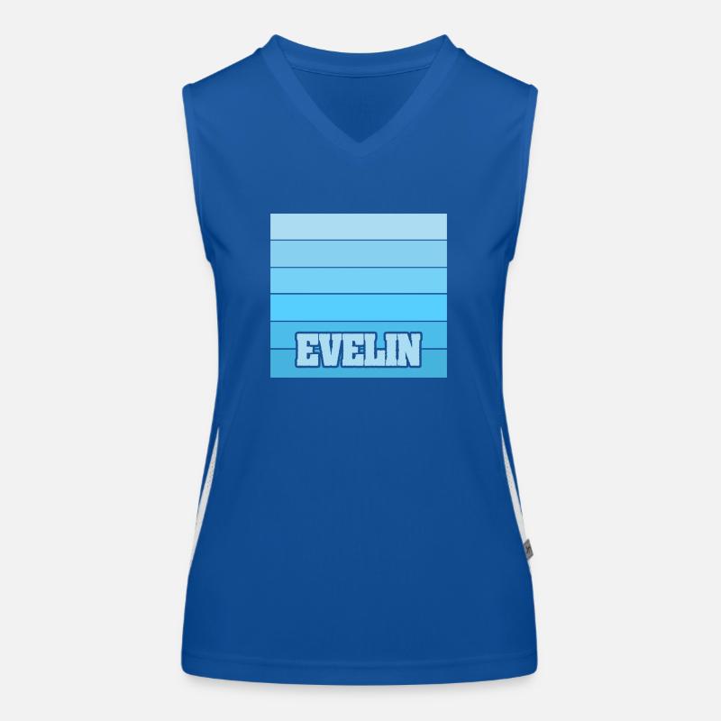 Evelin as a woman's name Women's Functional Contrast Tank Top