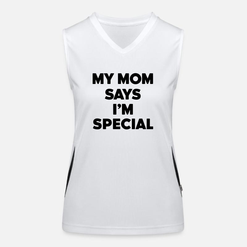 ma mère dit que je suis spécial Débardeur respirant contrasté Femme