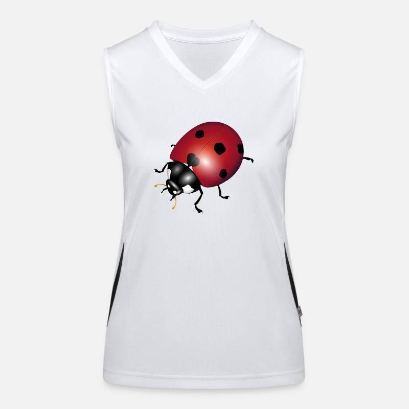 Marienkäfer Funktionelles Kontrast-Tank Top für Frauen