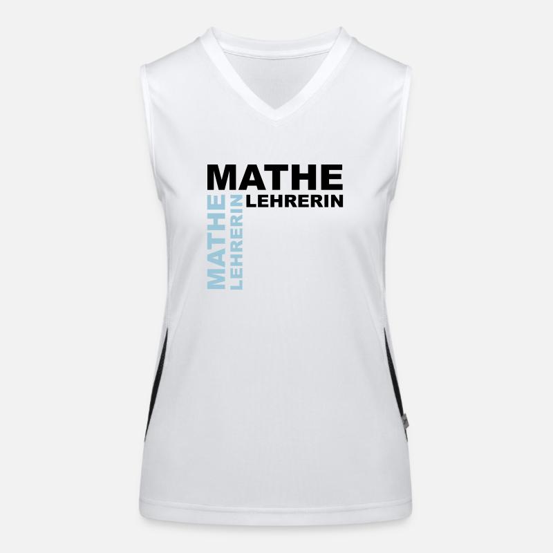 Math teacher - V2 Women's Functional Contrast Tank Top