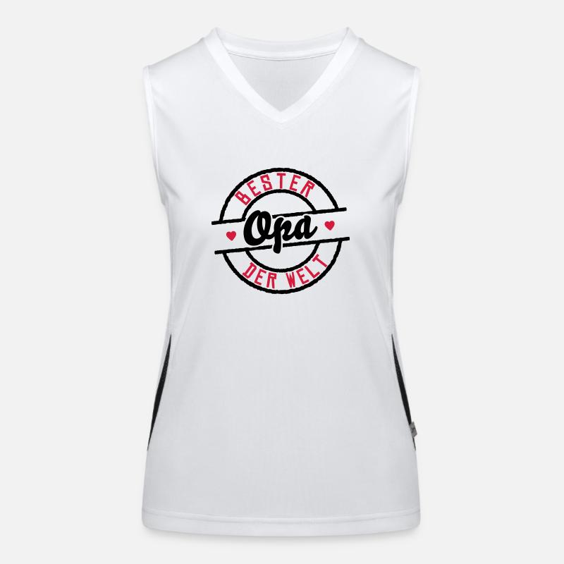 Bester Opa der Welt Funktionelles Kontrast-Tank Top für Frauen