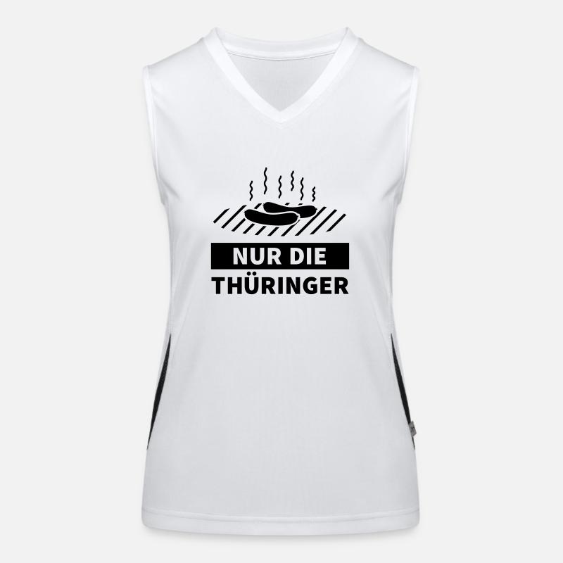 Thüringer Bratwurst Funktionelles Kontrast-Tank Top für Frauen