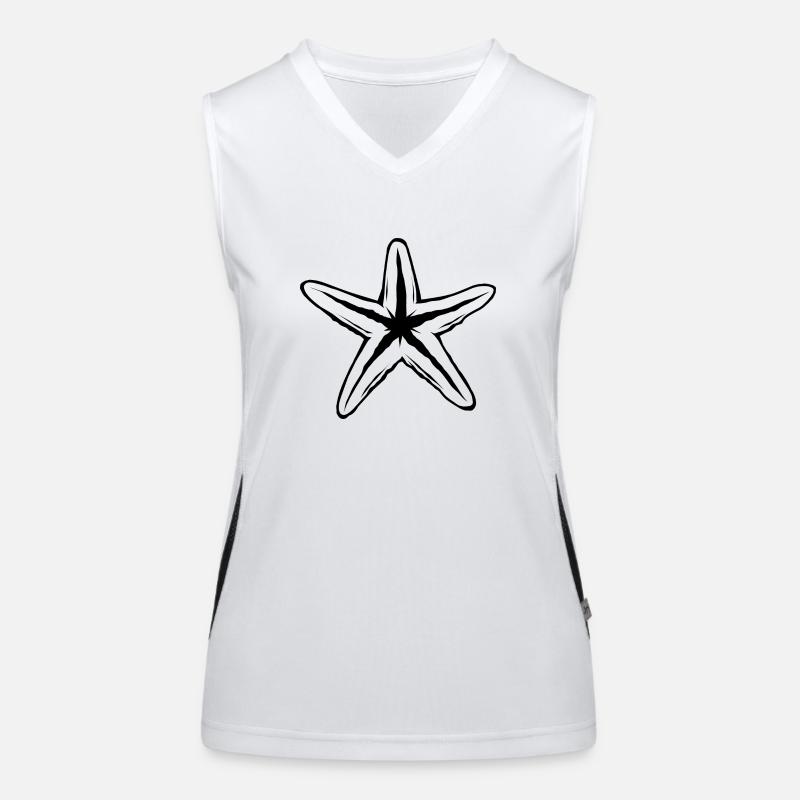 Seestern Funktionelles Kontrast-Tank Top für Frauen