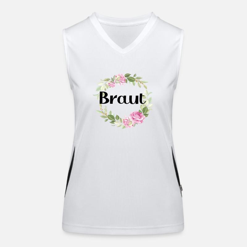 Braut Blumen idee Junggesellenabschied Braut Funktionelles Kontrast-Tank Top für Frauen