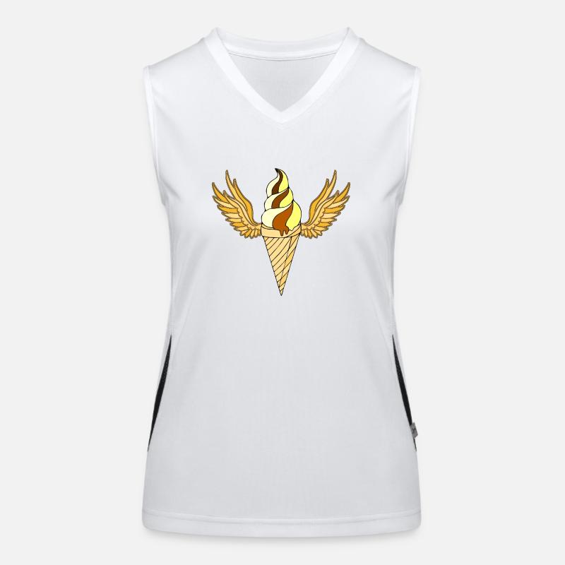 Eis Funktionelles Kontrast-Tank Top für Frauen
